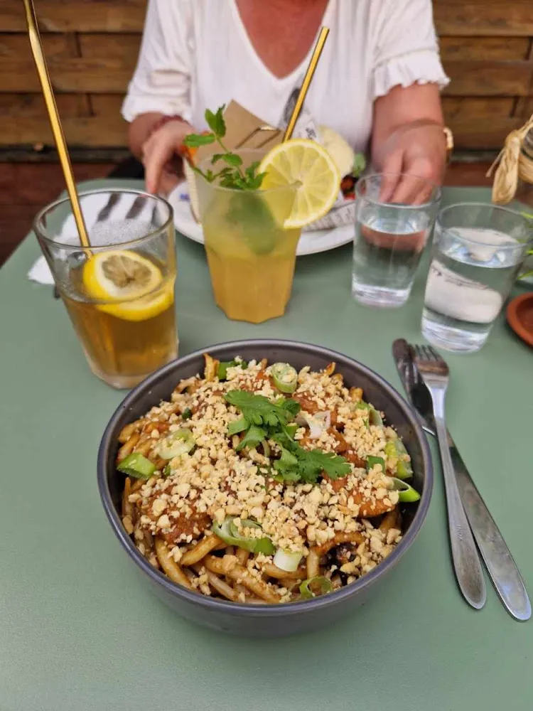 Nouilles Udon Au Poulet Au Caramel
